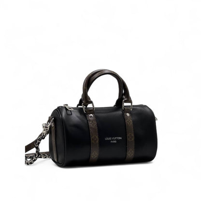 Louis Vuitton Monogram Duffle Shoulder Bag – Black Elegance 🖤🧳