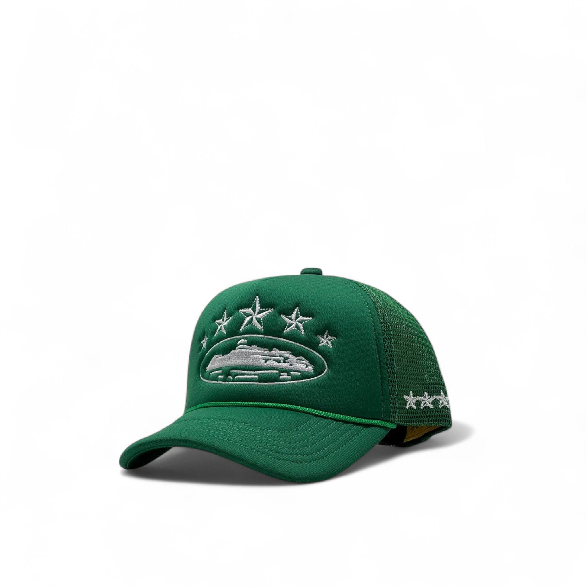 Corteiz Tank Trucker Cap – Green Uprise Edition 💚⭐