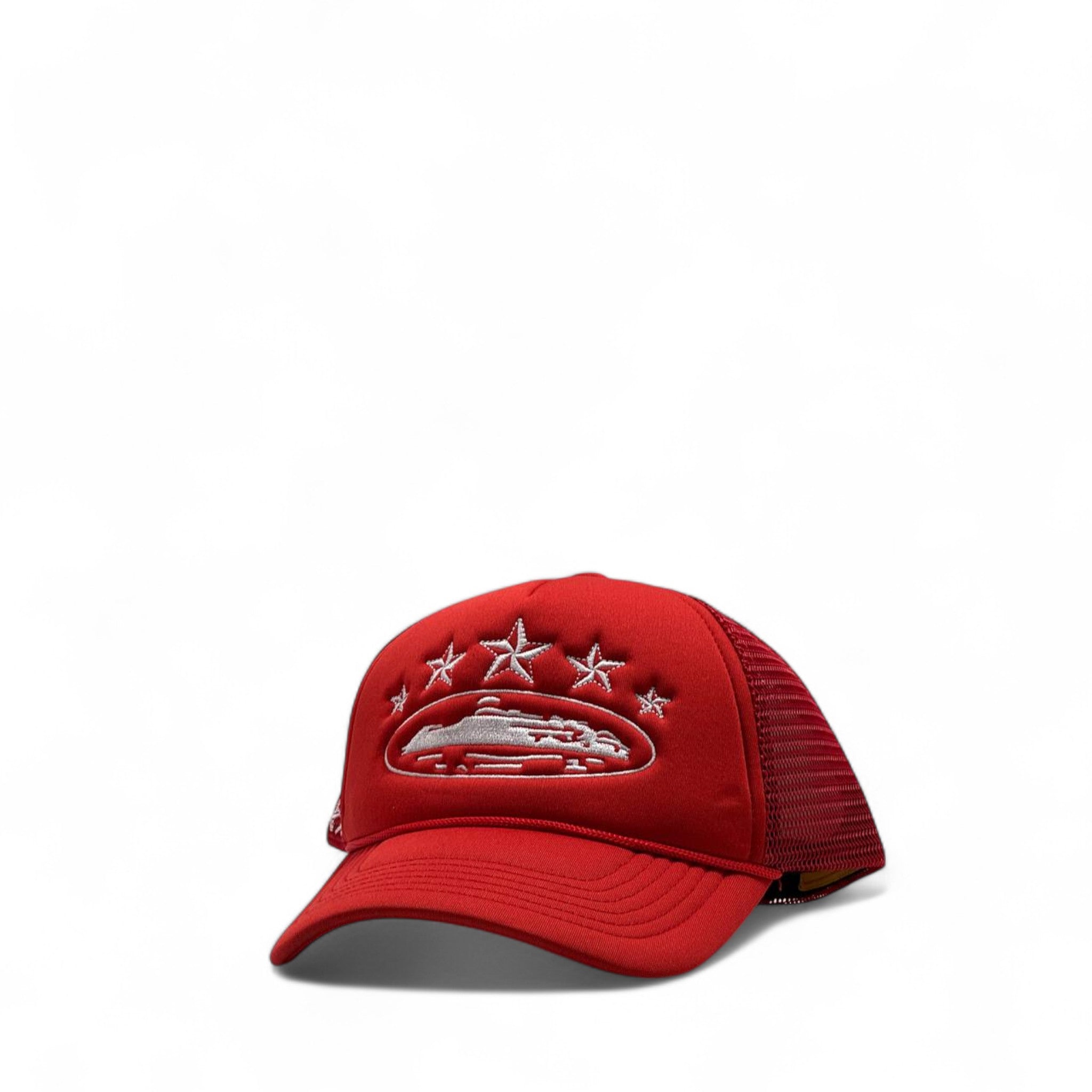 Corteiz Tank Trucker Cap – Red Reign Edition ❤️🚨