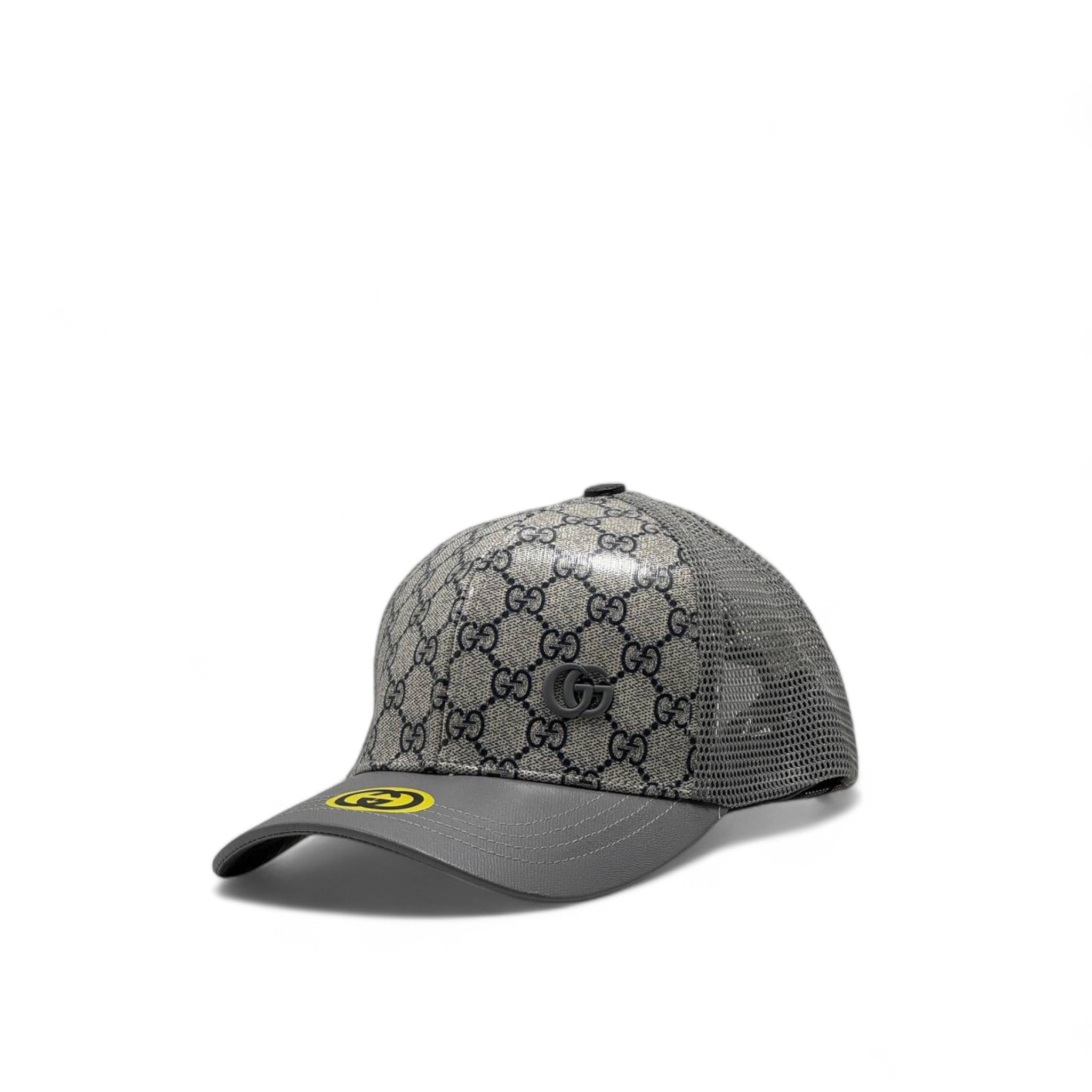 Gucci GG Supreme Mesh Cap – Grey Edition 🖤🧢