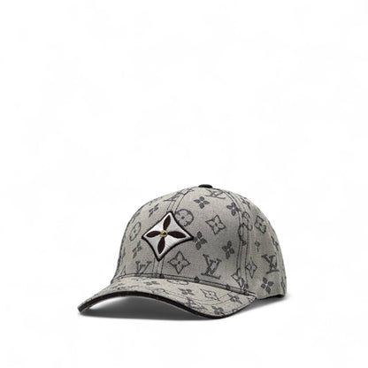 Louis Vuitton Monogram Star Patch Cap – Grey Luxe Edition ⭐🧢