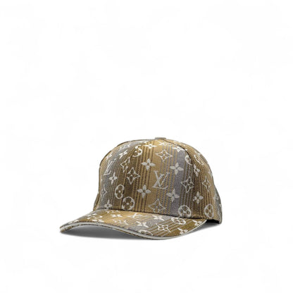 Louis Vuitton Monogram Gradient Cap – Gold Fade Edition ✨🧢
