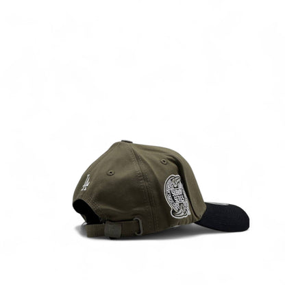 New Era LA Dodgers Cap – Olive Green & Black 🧢🌿🖤