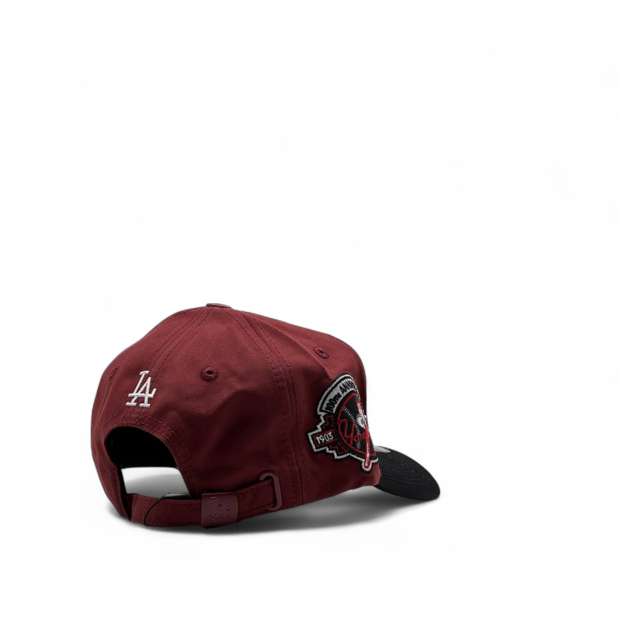 New Era LA Dodgers Cap – Maroon & Black 🧢🍷🖤