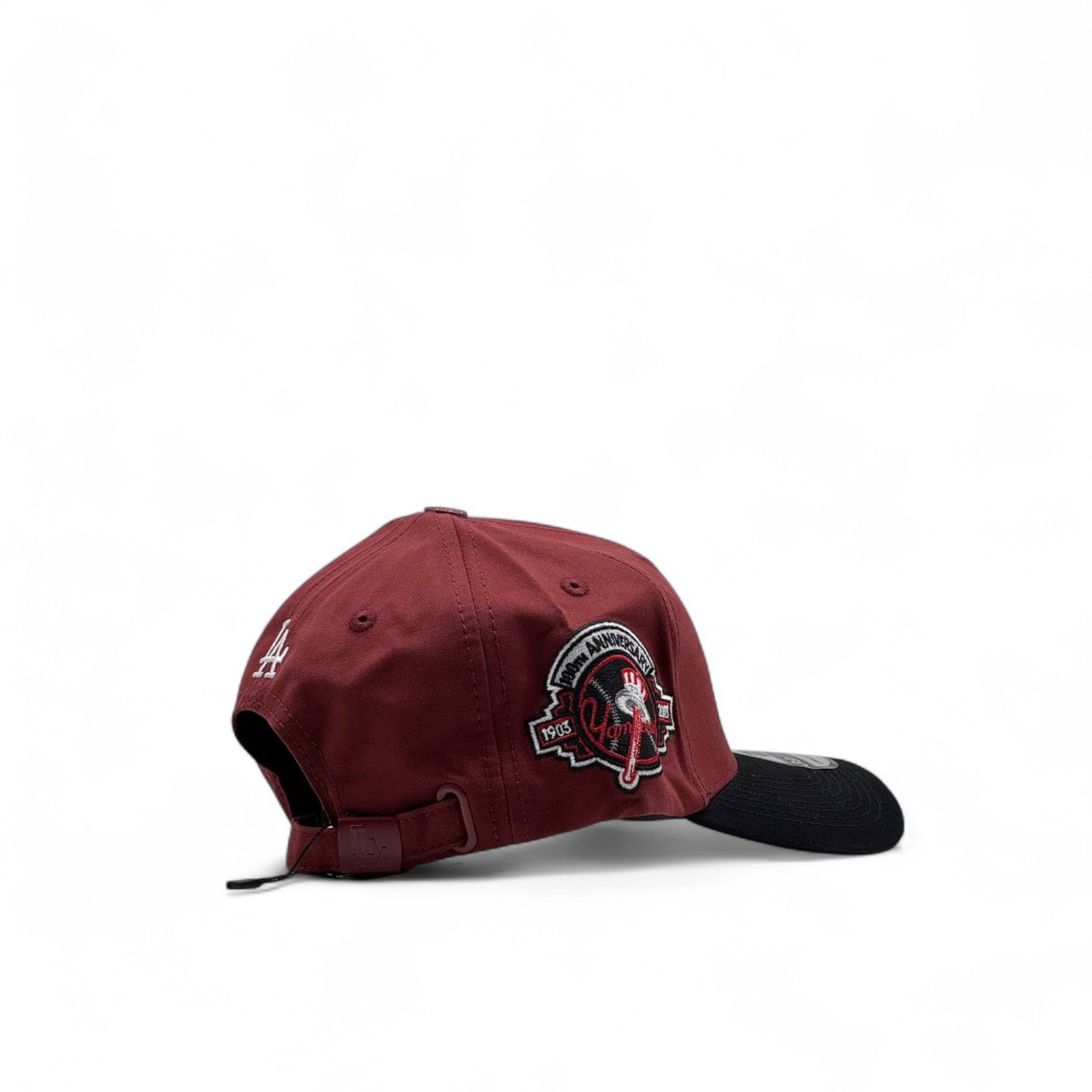 New Era LA Dodgers Cap – Maroon & Black 🧢🍷🖤