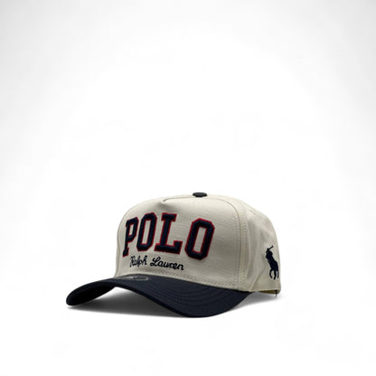 🧢 Polo Ralph Lauren Cream & Navy Cap – Classic Cool, American Flair 🐎⚪