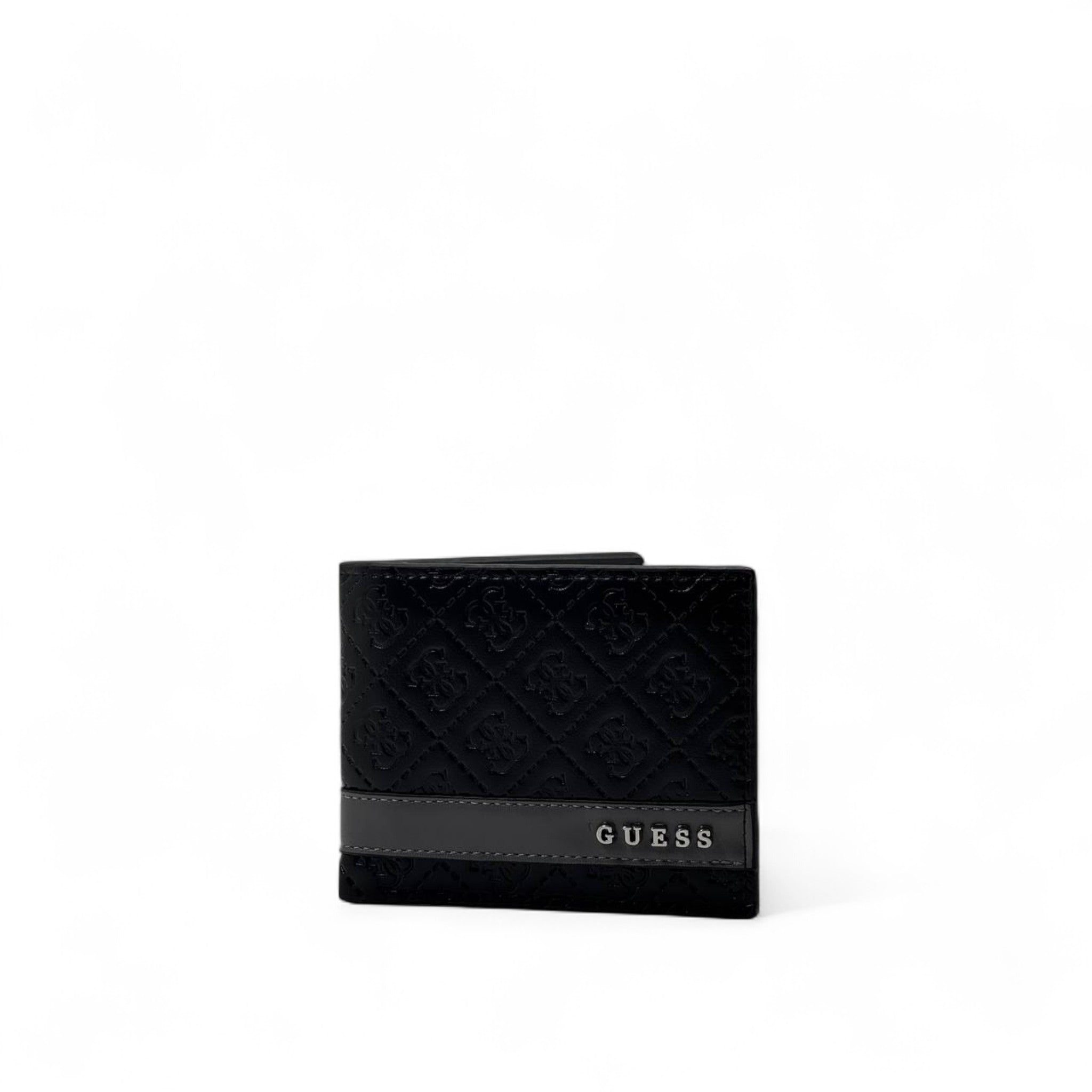 👛 GUESS Black Embossed Wallet – Sleek, Smart & Statement Ready 🖤💼