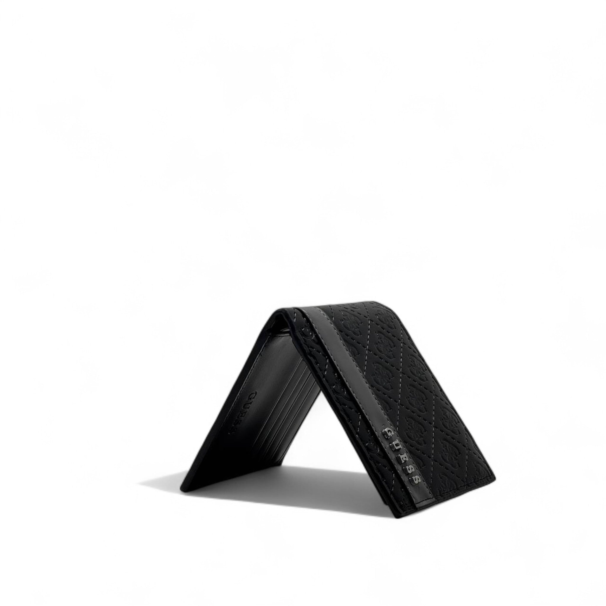 👛 GUESS Black Embossed Wallet – Sleek, Smart & Statement Ready 🖤💼