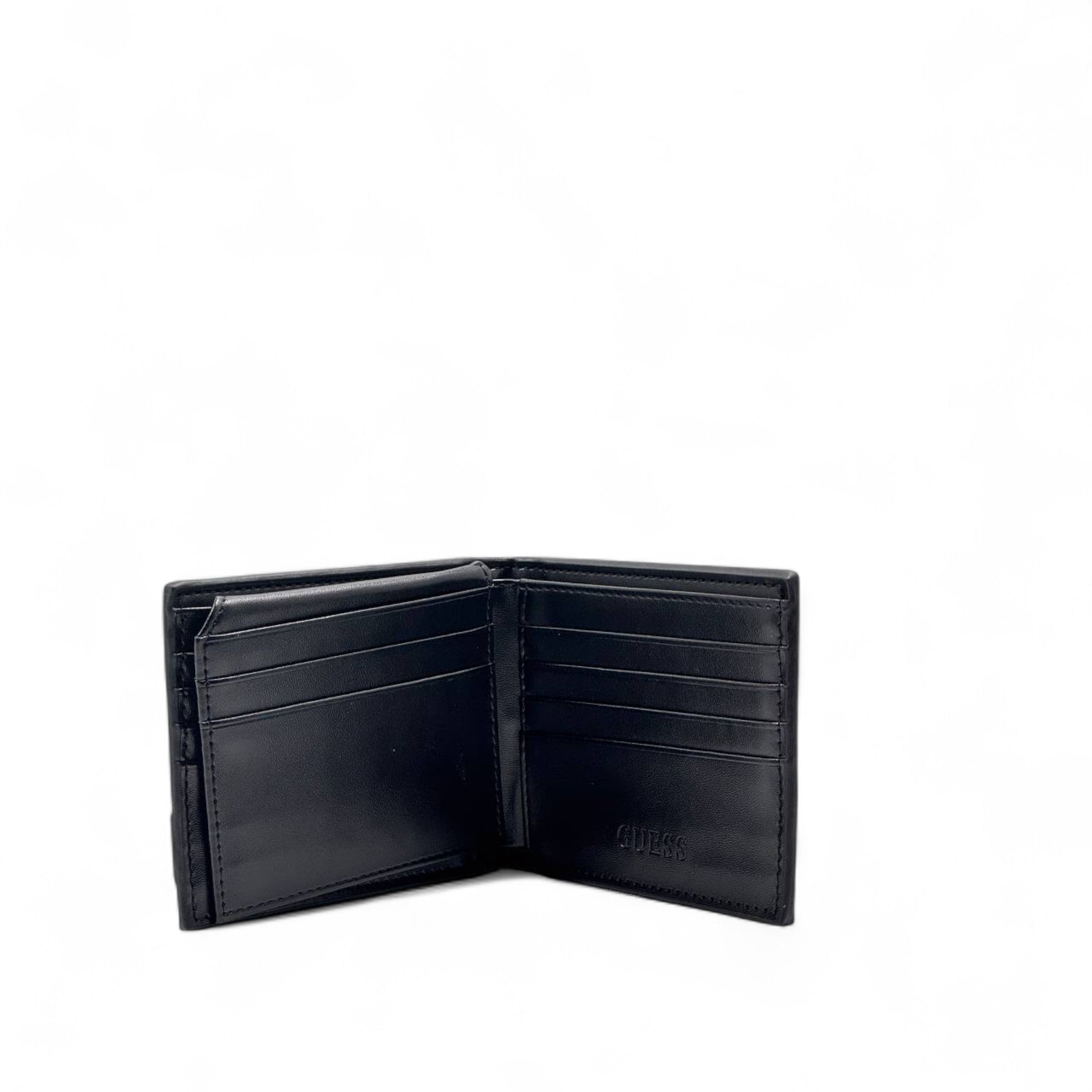 👛 GUESS Black Embossed Wallet – Sleek, Smart & Statement Ready 🖤💼