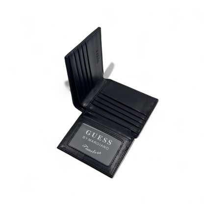 👛 GUESS Black Embossed Wallet – Sleek, Smart & Statement Ready 🖤💼