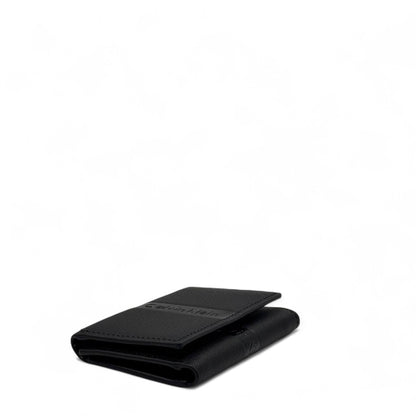 Calvin Klein Black Leather Card Wallet – Minimalist Embossed Edition