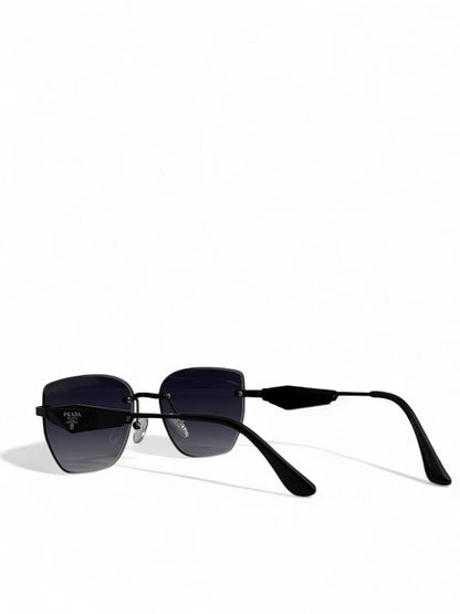 Prada Symbole Jet Black Sunglasses 🖤 | Unisex Minimal-Luxury Statement