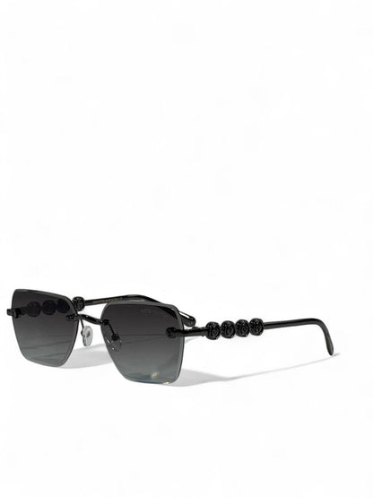 🖤 Louis Vuitton Black Monogram Chain Sunglasses