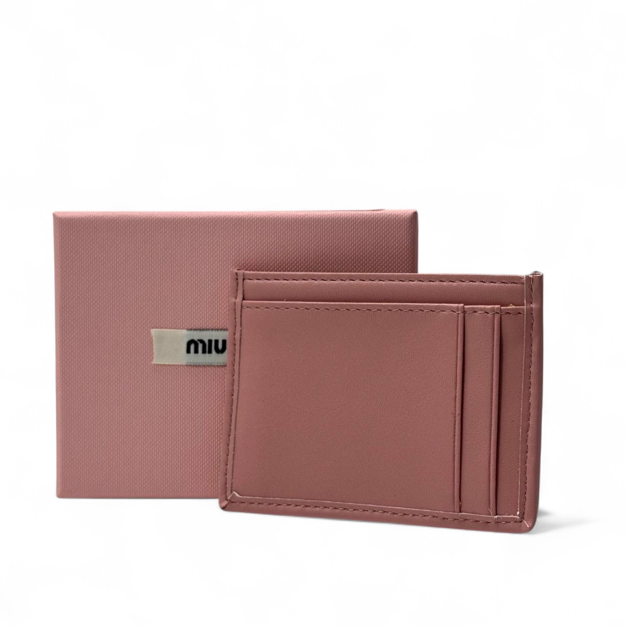 Miu Miu Rose Pink Matelassé Card Holder 💖 – With Signature Gift Box
