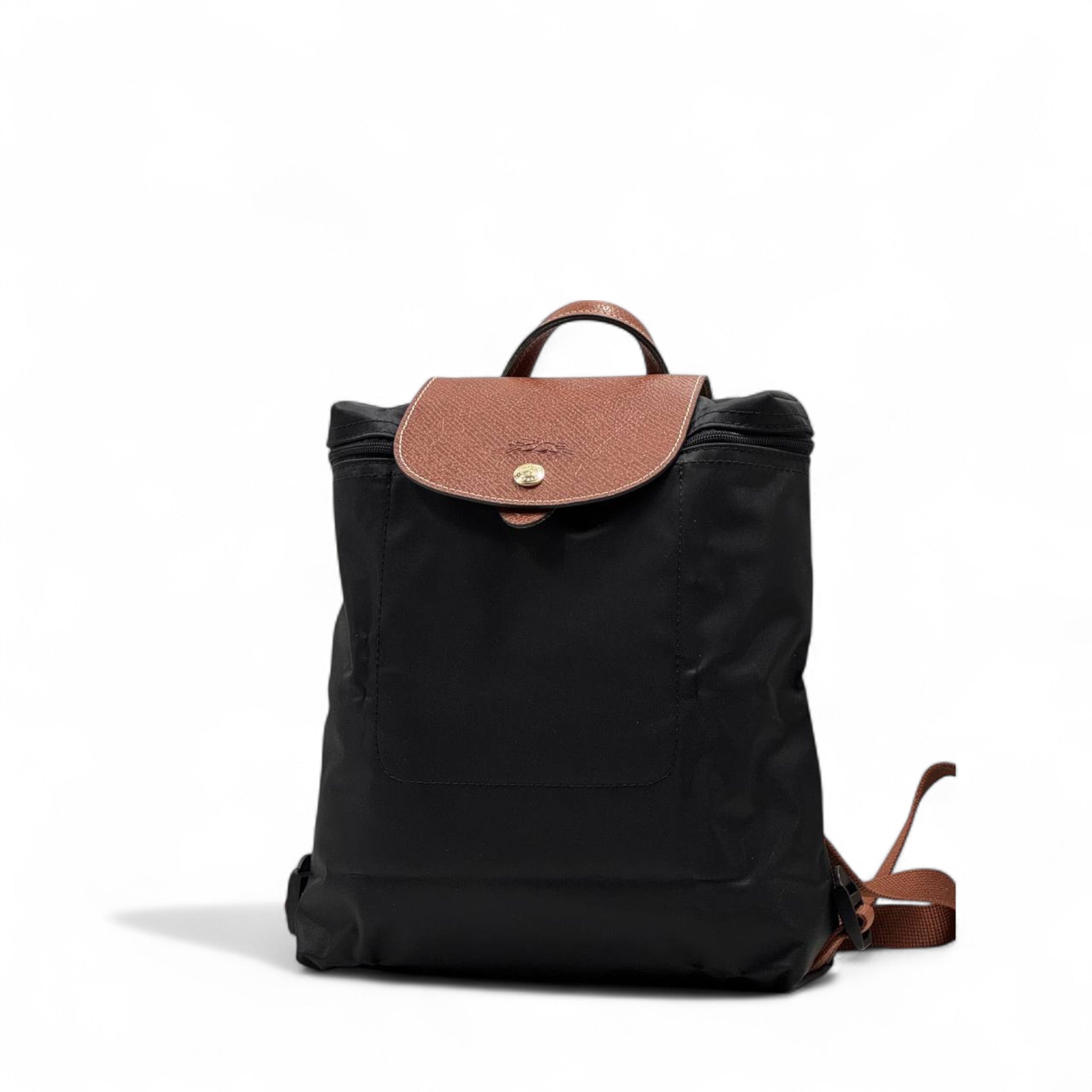 Longchamp Le Pliage Black Nylon Backpack 🖤🎒 – Classic Foldable Design