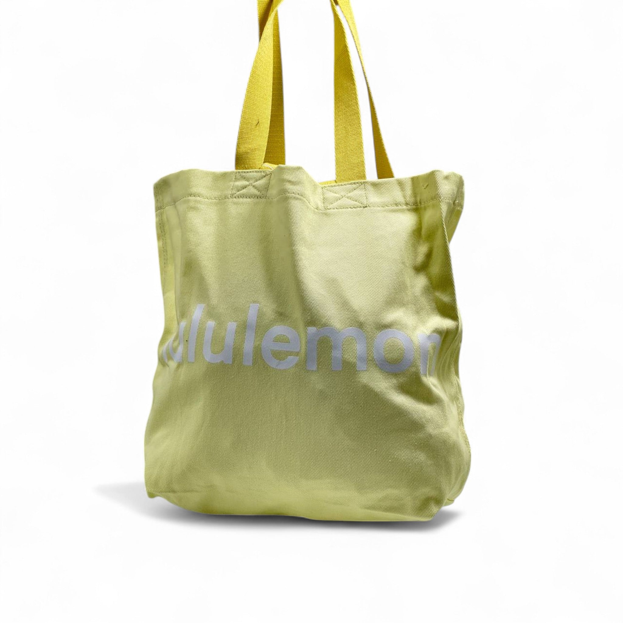 Lululemon Sunshine Canvas Tote – Yellow with White Logo ☀️👜