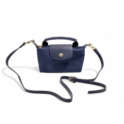 Longchamp Le Pliage Mini Bag – Navy Elegance 💙👜