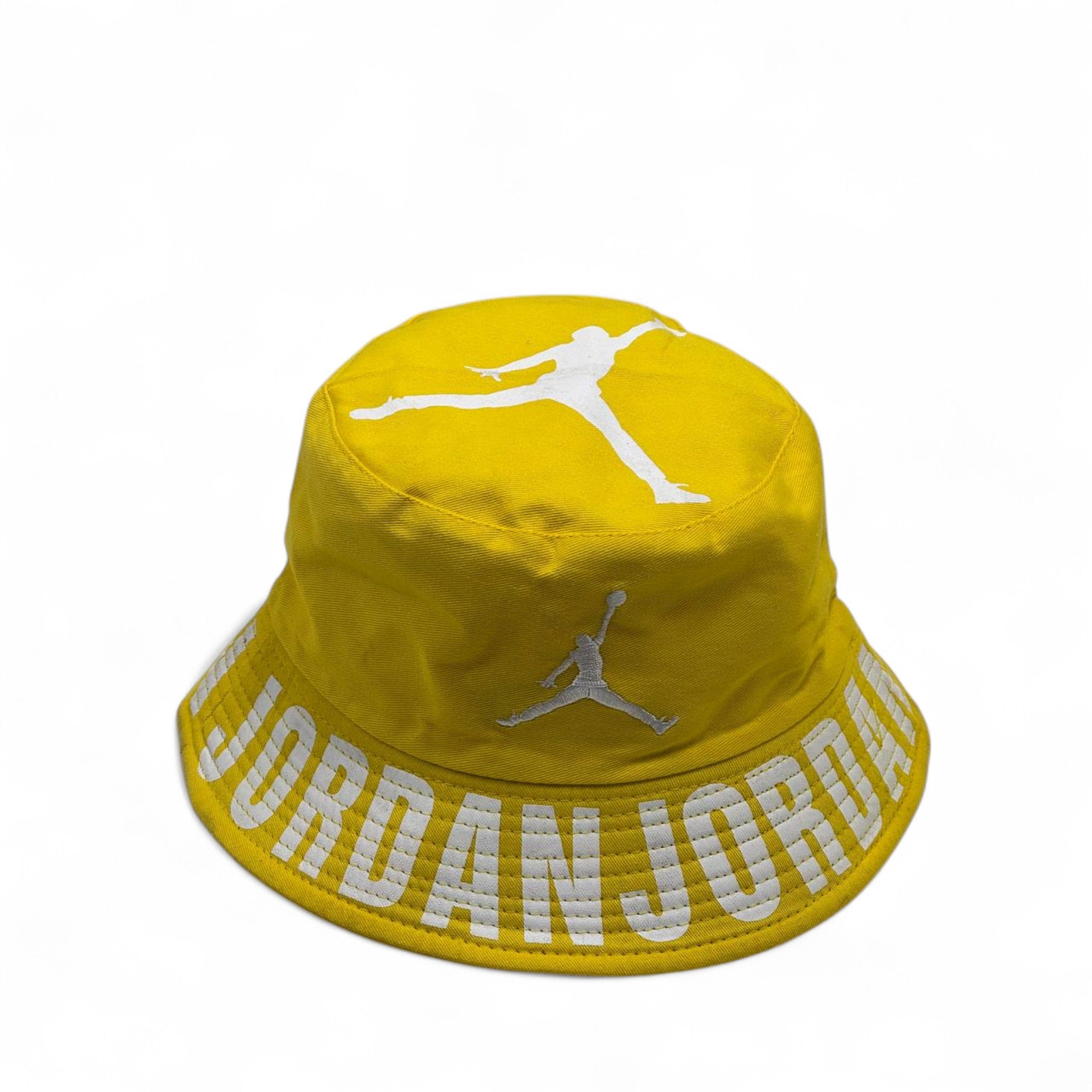 Air Jordan Bucket Hat – Bright Yellow Street Edition ⚡🟡