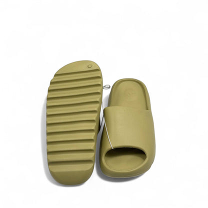 🌿 Adidas Foam-Style Slides – Olive Green Comfort Slippers 💚