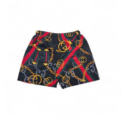 Gucci Chain Print Swim Shorts – Signature Red & Green Edition 🐍💦