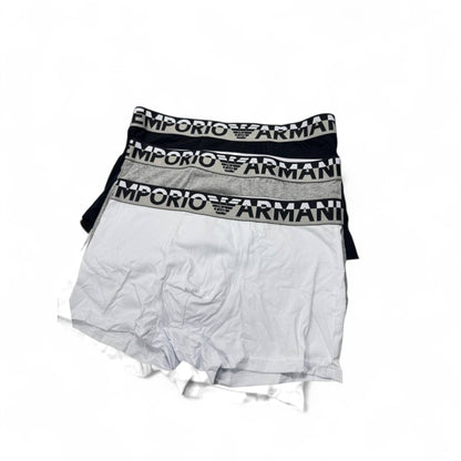 Emporio Armani Boxer Briefs – 3 Pack, Iconic Comfort in Classic Colors