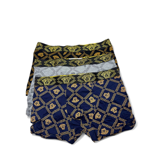 Versace Inspired Printed Boxer Briefs (3-Pack)