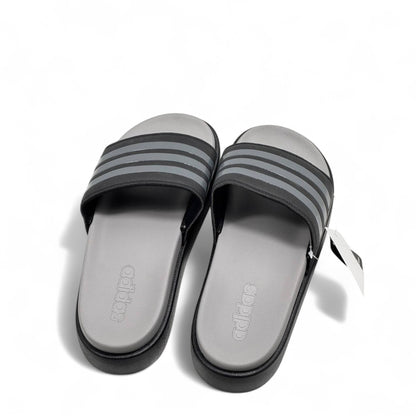 ⚡ Adidas Triple Black Stripes Platform Slippers – Sleek Comfort 🖤