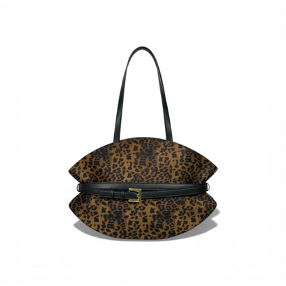 Balmain Leopard Print Shoulder Bag for Women – Luxury Statement Handbag ✨