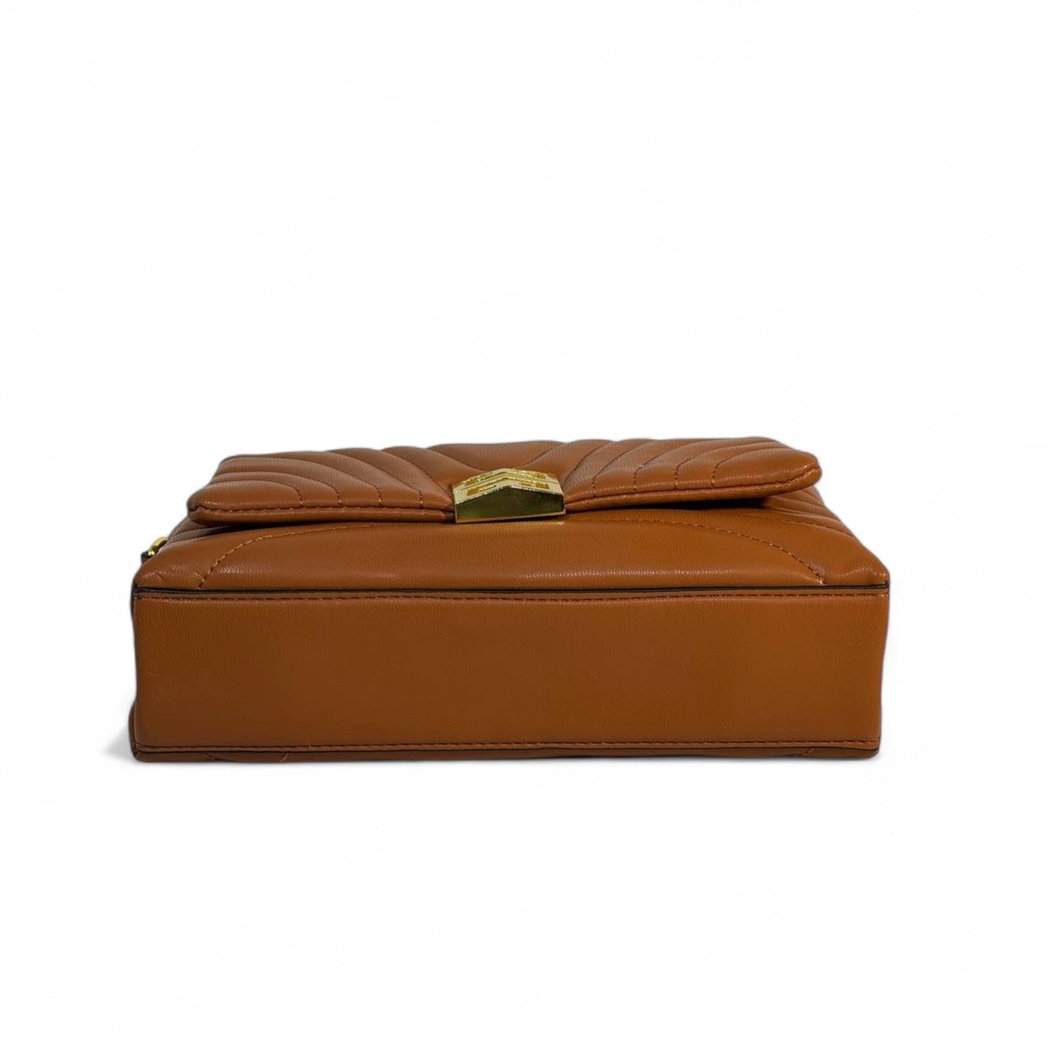 Givenchy Tan Quilted Leather Bag – Gold 4G Icon Shoulder Bag