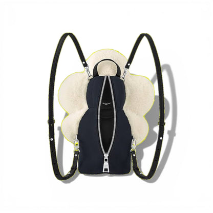 🧸 Louis Vuitton Teddy Doll Backpack – Shearling Flower Edition