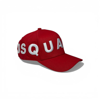 DSQUARED² Red Logo Baseball Cap 🧢🔥❤️ Luxury Streetwear Statement