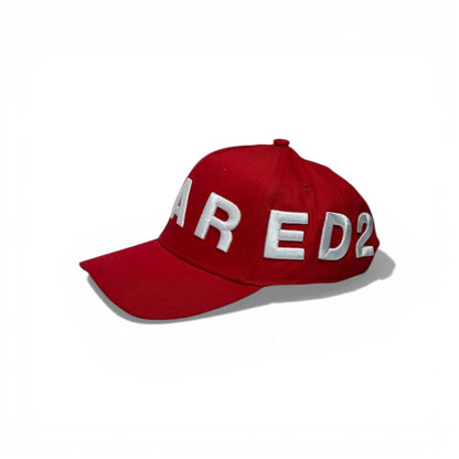 DSQUARED² Red Logo Baseball Cap 🧢🔥❤️ Luxury Streetwear Statement
