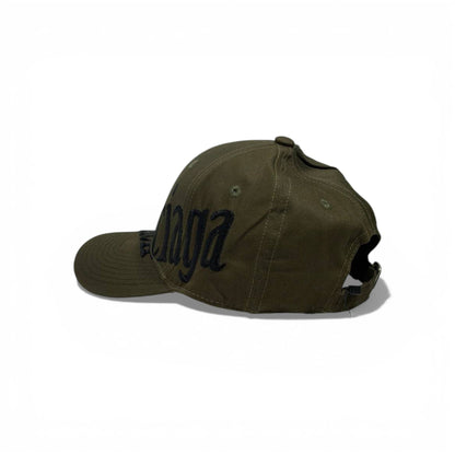 🟢🧢 BALENCIAGA LOGO BASEBALL CAP – KHAKI GREEN 🧢🟢