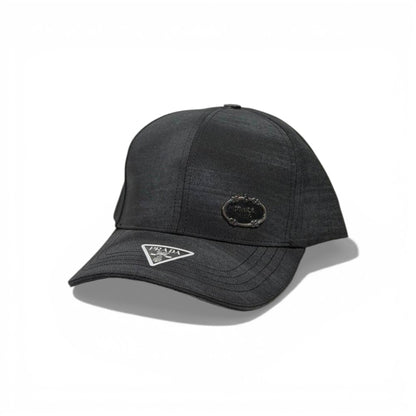 🧢 PRADA Black Logo Baseball Cap – Luxury Minimal Design 🖤✨
