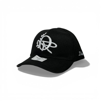 🧢✨ Christian Dior Embroidered Logo Baseball Cap – Black Luxury Style