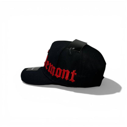 🖤 Clemont Gothic Embroidered Black Baseball Cap – Red Letter Streetwear Hat 🔥🧢