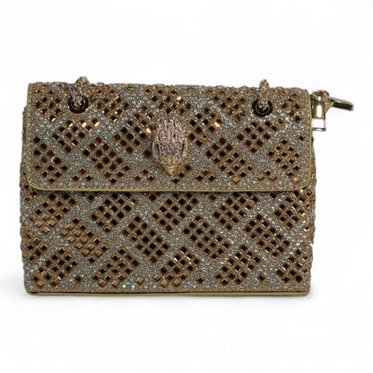 Luxury Crystal Evening Bag ✨ | Golden Rhinestone Clutch with Glamorous Sparkle soirée