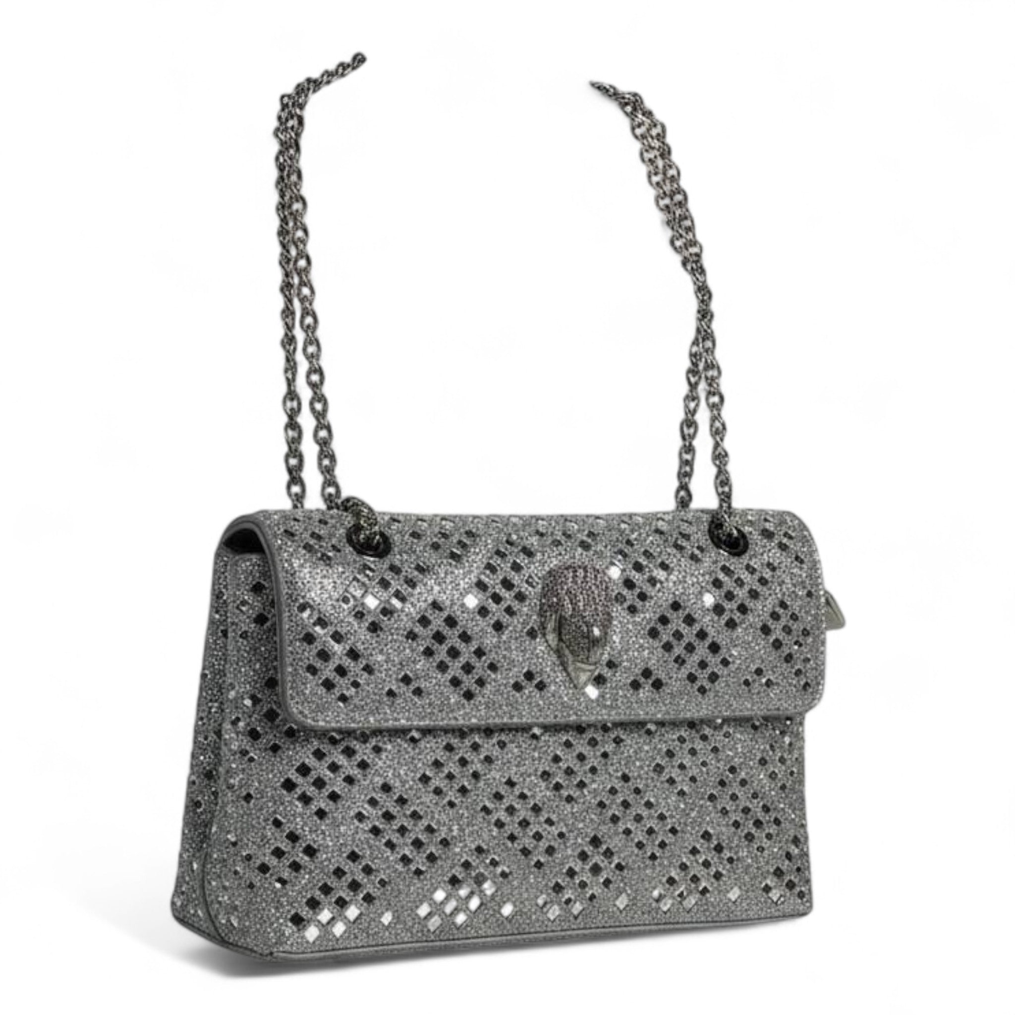 Silver Diamond Mesh Luxury Handbag ✨ | Crystal Evening Shoulder Bag for Elegant Occasions soirée