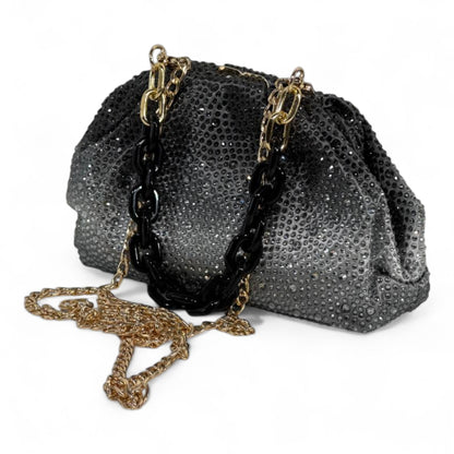 🖤 Silver Storm Crystal Bag  soirée 🖤