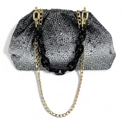 🖤 Silver Storm Crystal Bag  soirée 🖤