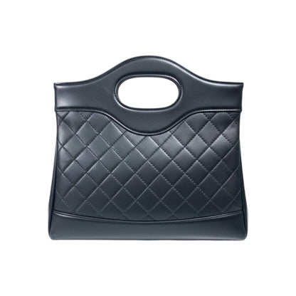 Chanel Quilted Black Tote Bag with Cut-Out Handle 🖤✨