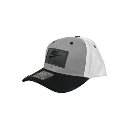 Nike Air Two-Tone Snapback Cap – Grey, White & Black 🧢🔥