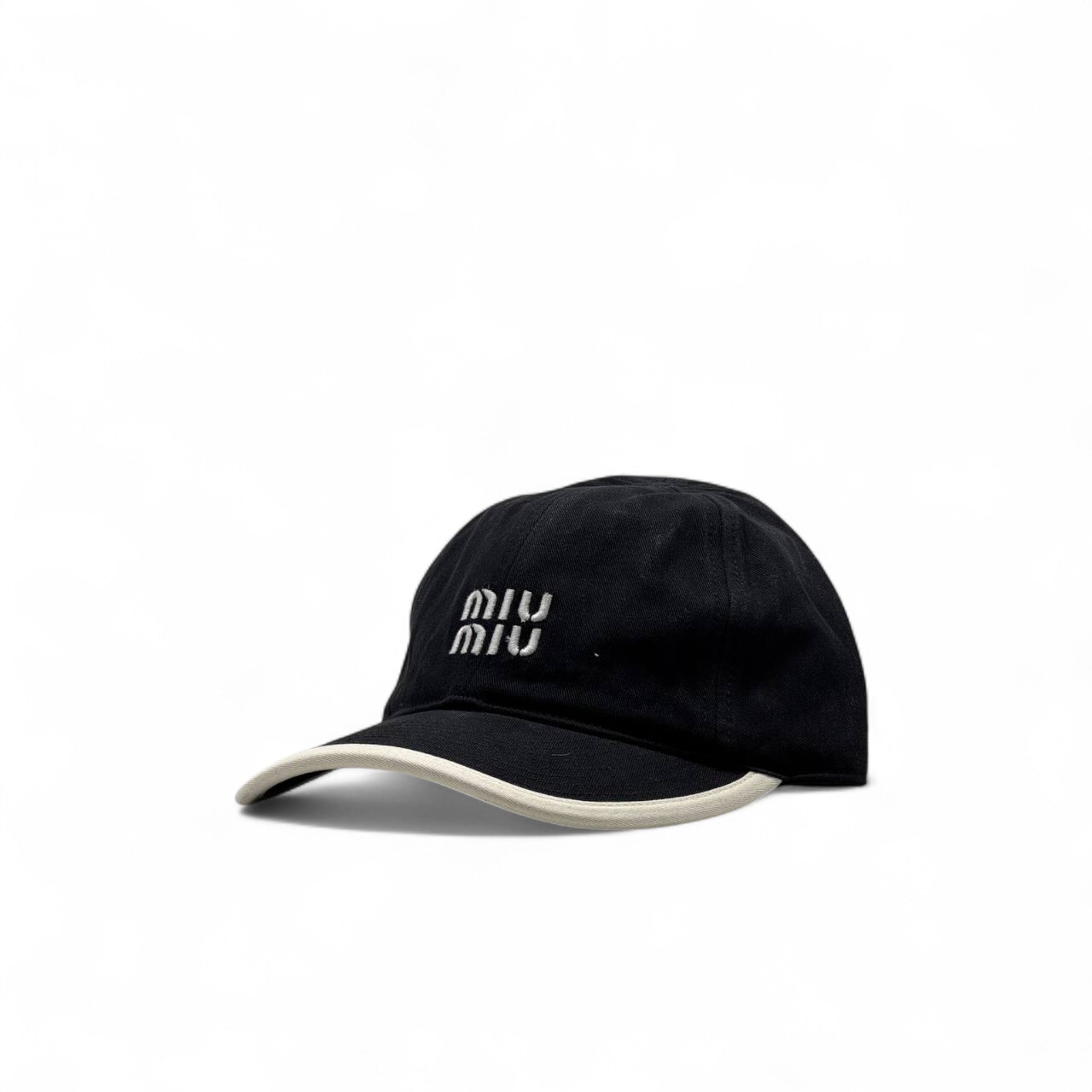 Miu Miu Black Embroidered Cap – Minimalist Luxe Edition 🧢✨