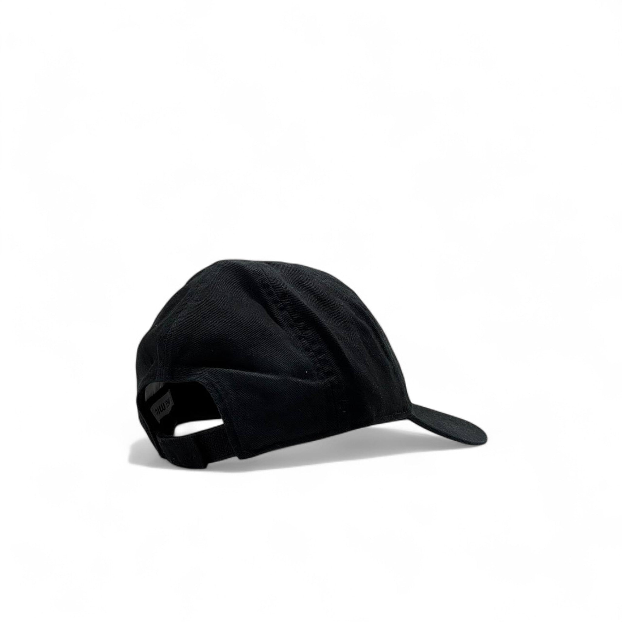 Miu Miu Tonal Black Embroidered Cap – Stealth Luxe Edition 🧢🌑