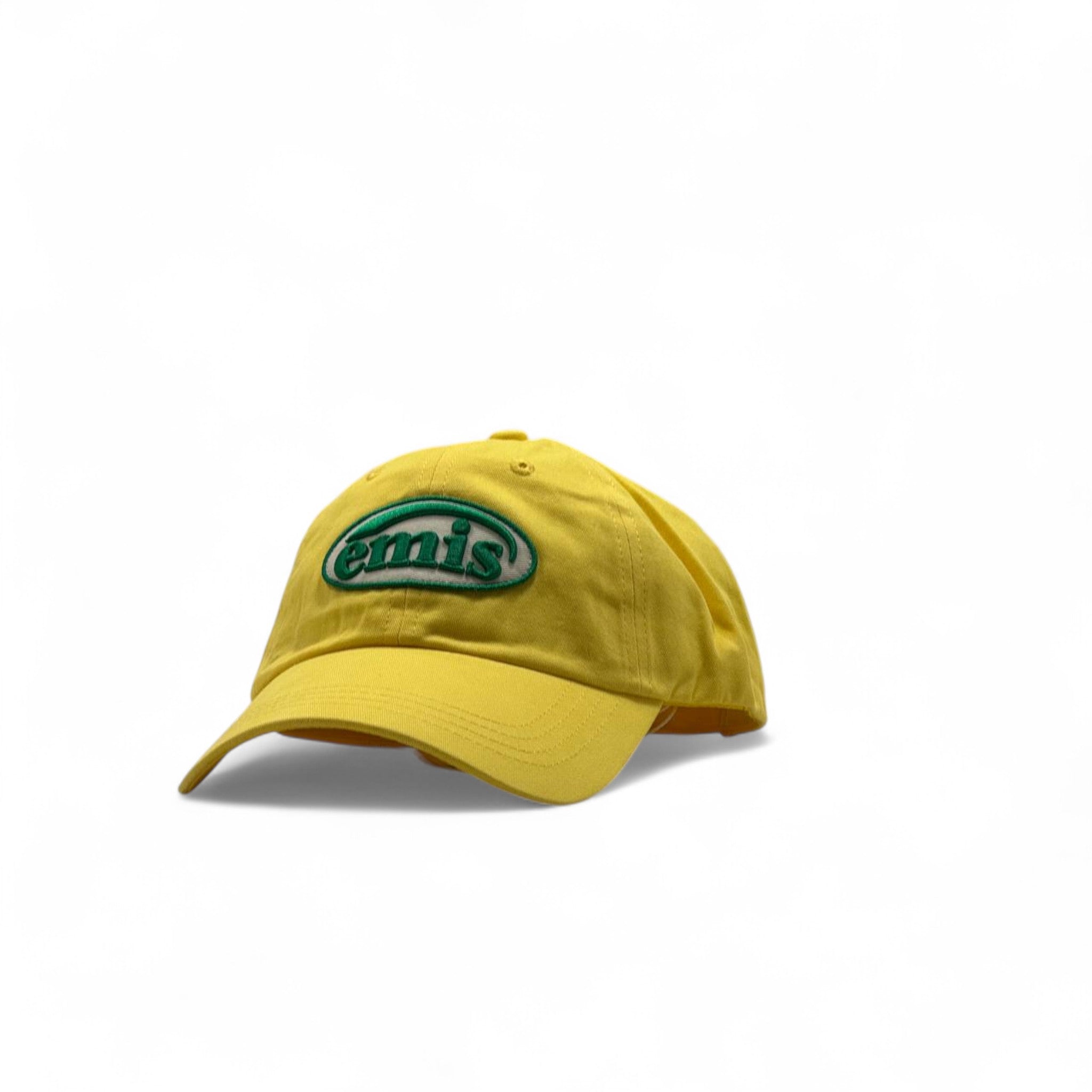 emis’ Yellow Embroidered Cap – Bold K-Style Sunshine 🧢🌞