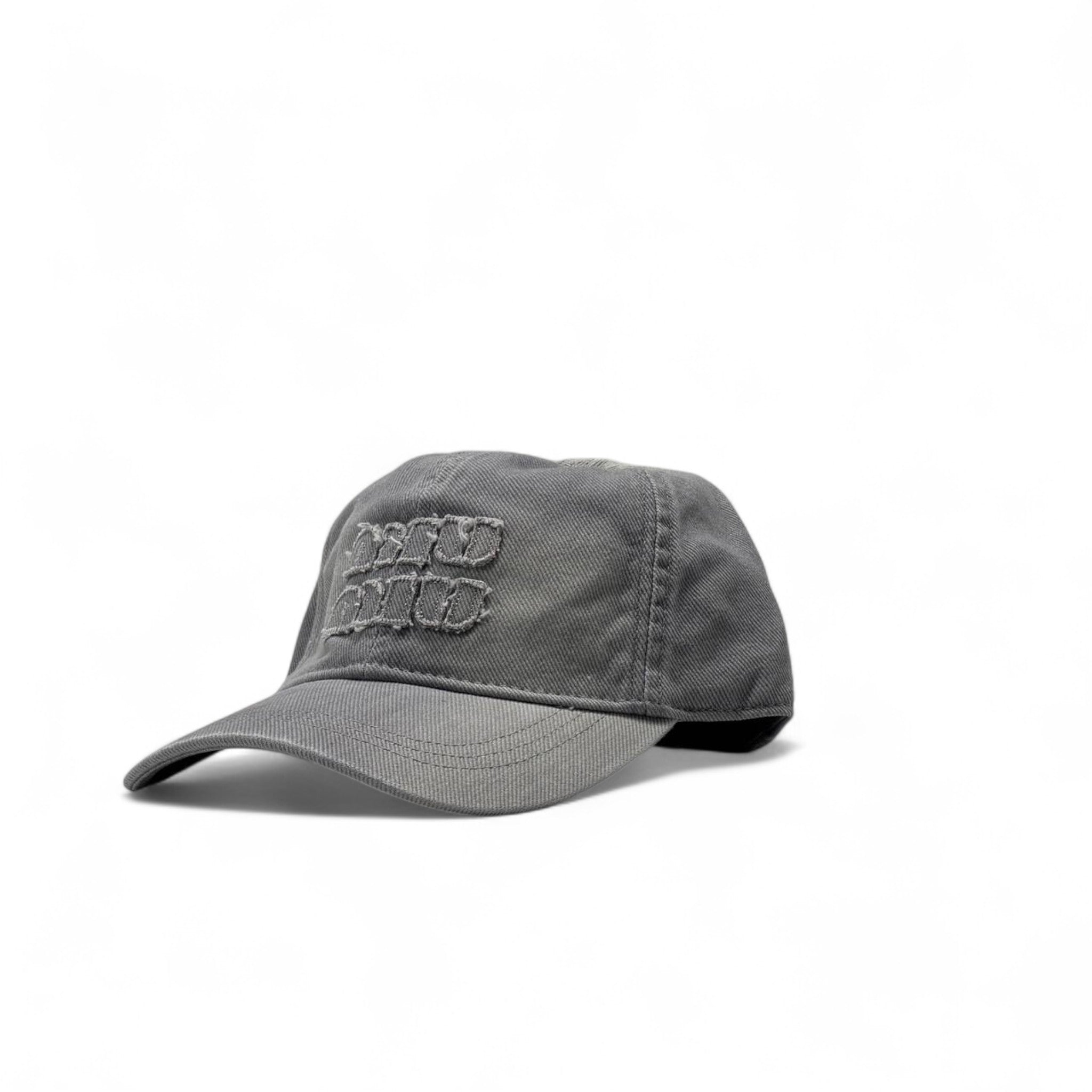 Miu Miu Grey Washed Embroidered Cap – Tonal Street Chic 🧢✨