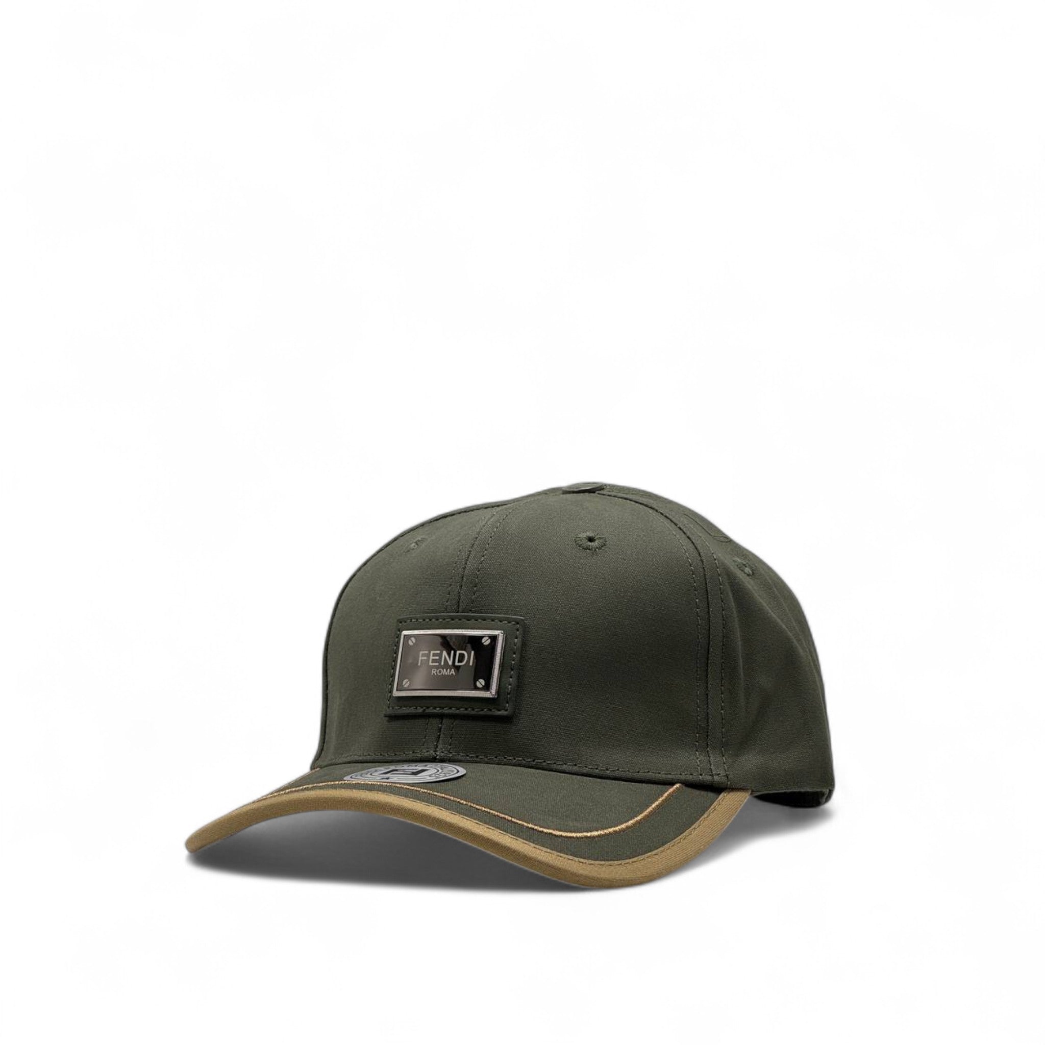 Fendi Olive Green Logo Cap – Earth Tone Luxury Edition 🧢🌍