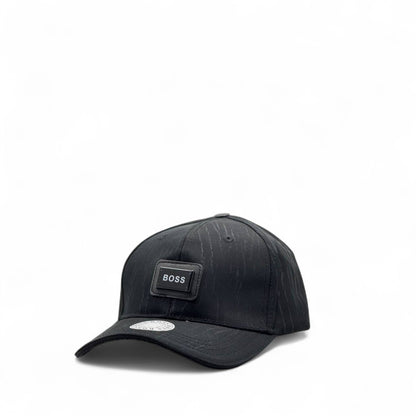 BOSS Black Textured Logo Cap – Monochrome Power Look 🧢⚫
