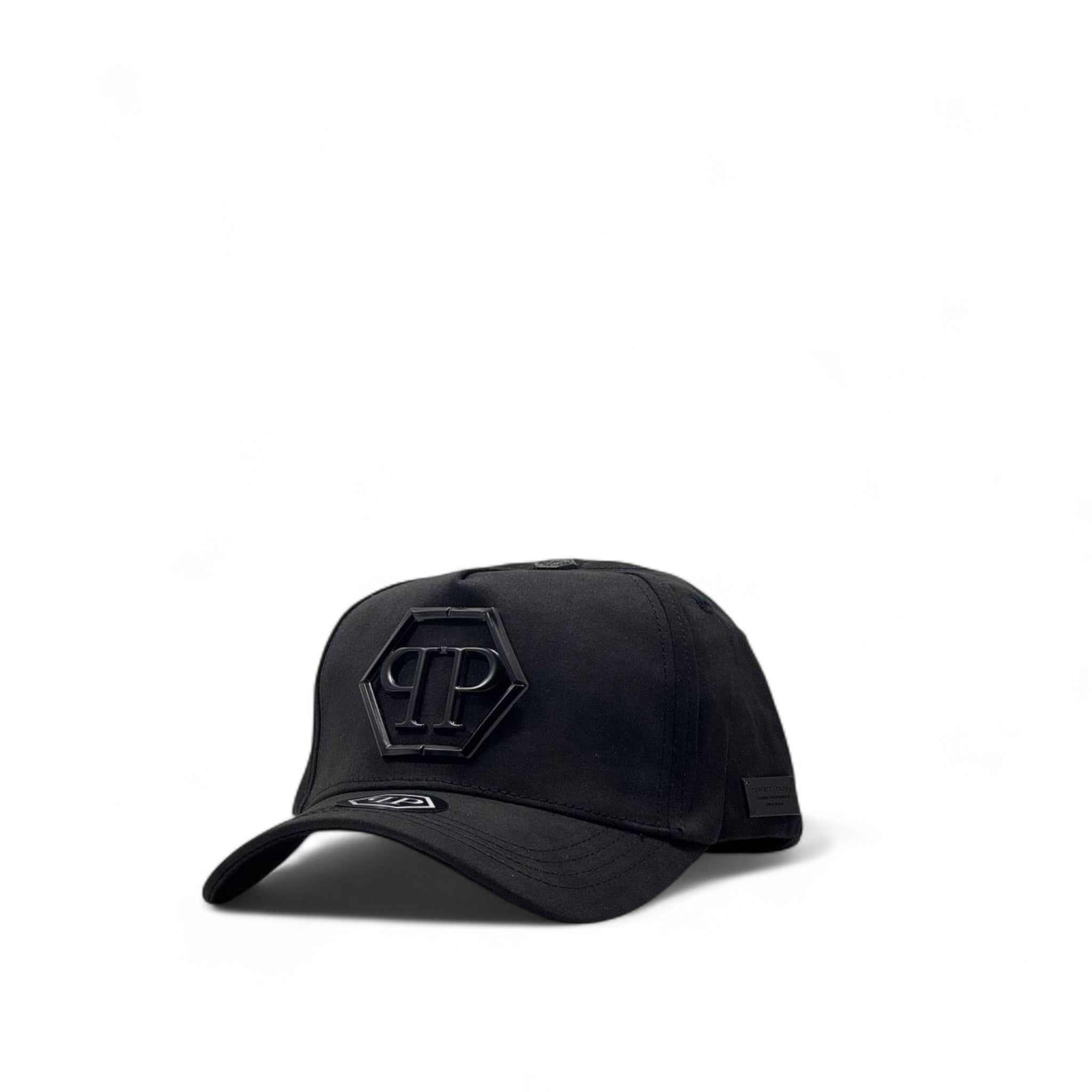 Philipp Plein Black Hexagon Logo Cap – Bold Luxury 🖤🧢