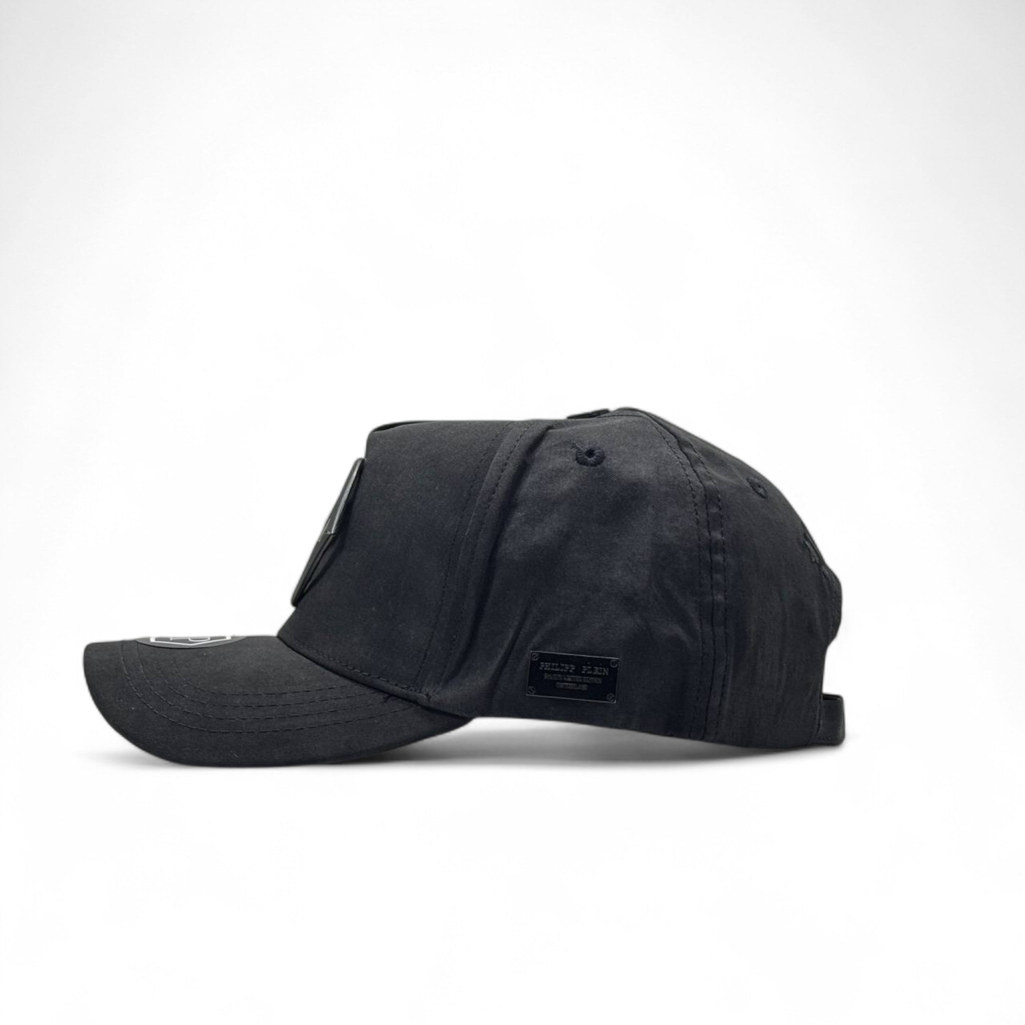 Philipp Plein Black Hexagon Logo Cap – Bold Luxury 🖤🧢